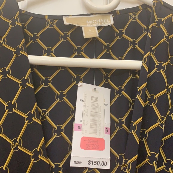 Navy Blue Michael Kors dress NWT, size 6  dress - Picture 4 of 8